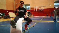 ENTRENAMIENTO DE CAROLINA MARIN RECUPERACION RECUPERANDOSE BADMINTON 