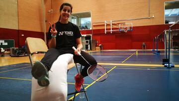 ENTRENAMIENTO DE CAROLINA MARIN RECUPERACION RECUPERANDOSE BADMINTON