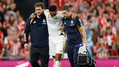 Alerta Militao: las imágenes de su fea lesión