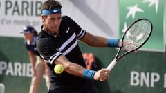 Benneteau 4-6; 3-6; 6-2- Del Potro: puntos y resultado, Roland Garros 2018