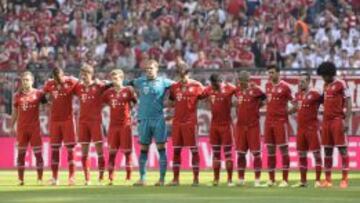 El Bayern de Guardiola guardó un emotivo minuto de silencio