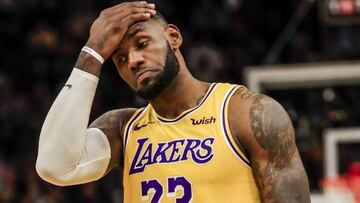 Pánico en los Lakers: LeBron se lesionó contra los Clippers