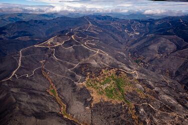 Desde el cielo: así han quedado las zonas afectadas por los incendios de agosto