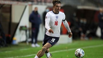 Jack Grealish durante el B&eacute;lgica-Inglaterra