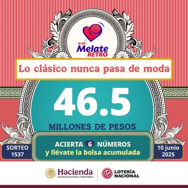Resultados Melate Retro: números que cayeron hoy y premios del sorteo 1537 | 10 de junio del 2025