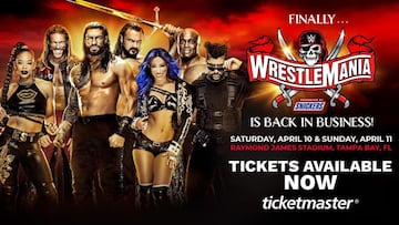 Cartel promocional de WrestleMania 37.