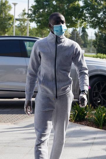 Mendy durante las pruebas médicas realizadas esta mañana en la Ciudad Deportiva del Real Madrid. 