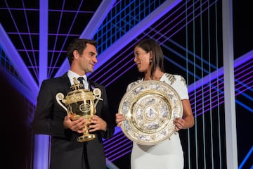 Roger Federer y Garbiñe Muguruza.