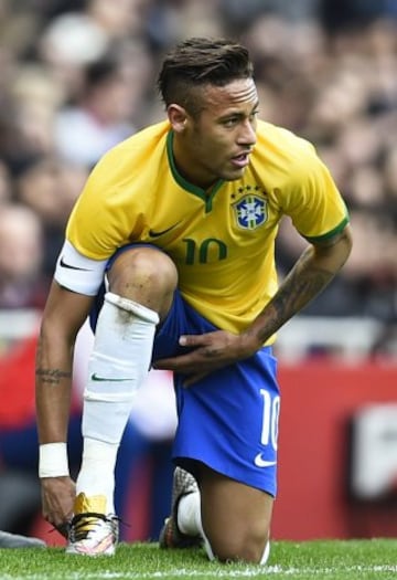 Neymar en el duelo ante Chile.