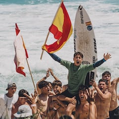 Hans Odriozola, campeón del mundo júnior de surf, competirá con Alemania