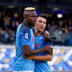 ‘Chucky’ Lozano encendido; colaboró con una asistencia en el triunfo del Napoli