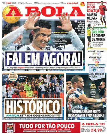 "La incógnita de Cristiano"... las portadas deportivas de hoy