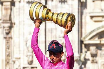 Egan Bernal, ganador del Giro de Italia. 