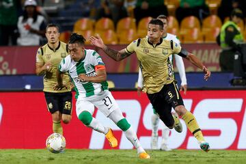 Gran partido en el Atanasio Girardot entre Atlético Nacional y Águilas Doradas. Dorlan Pabón abrió el marcador.