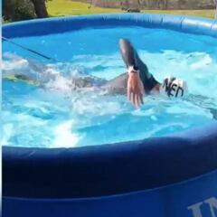 Cómo una campeona olímpica se las ingenia para hacer su deporte: no van a dar crédito