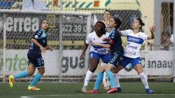 Jugadoras de Granadilla y Tenerife.