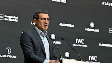 Figo, en el anuncio de los nominados a los Laureus.