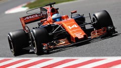 Fernando Alonso con el McLaren Honda en Espa&ntilde;a.