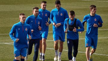 Entrenamiento del Girona.