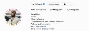 Perfil de Instagram de Dani Alves