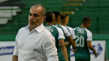 Jaime de La Pava durante el partido entre Deportivo Cali y Fortaleza por la fecha 3 de la Liga BetPlay.