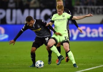 El duelo del Manchester City - Borussia Monchengladbach por Champions League en el  Borussia Park Stadium 