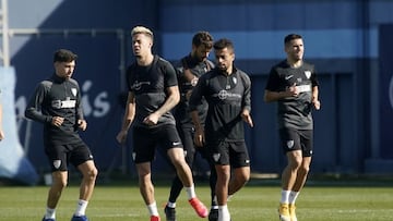 Benkhemassa en un entrenamiento de la temporada pasada.