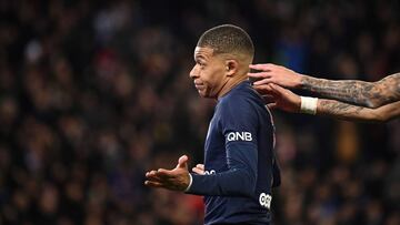 Kylian Mbappe celebra un gol ante el Olympique de Marsella