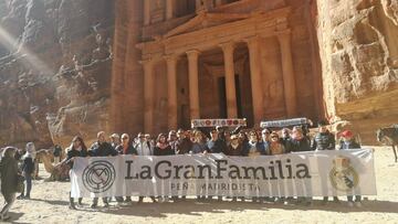 Ayer visitaron Petra antes de volar a Abu Dhabi.
