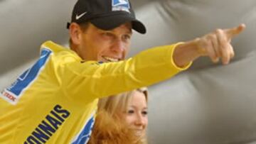 <b>EXULTANTE. </B>Armstrong, vencedor de la etapa y líder del Tour, se ha motivado de una forma impresionante.