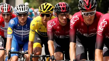 Egan Bernal, durante el Tour de Francia 2020.