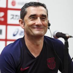 Valverde se frota las manos: "Griezmann desenfunda rápido y De Jong lo hace todo fácil"