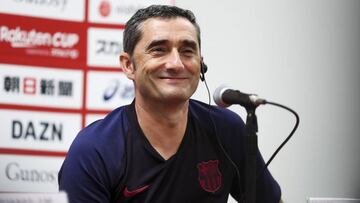 Ernesto Valverde, entrenador del Barcelona.