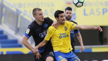 Vicente G&oacute;mez con Las Palmas. 