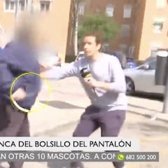 Un reportero de Telemadrid, amenazado a punta de navaja en pleno directo