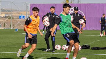 Valladolid. 20241105. PHOTOGENIC. ENTRENAMIENTO DEL REAL VALLADOLID. MESEGUER