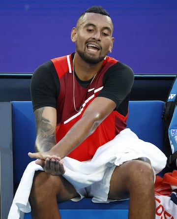 Las reacciones de Nick Kyrgios en su derrota contra Daniil Medvédev