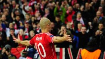 Robben hizo el tercero del Bayern.