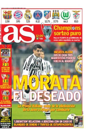 Las portadas de AS de marzo