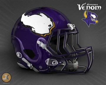 Cascos de NFL con la inspiración de Marvel y Stan Lee