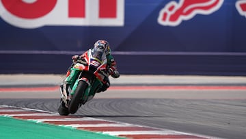 Zarco, con la Honda en Austin.