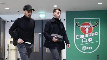 Silva y Brahim, camino a un partido.