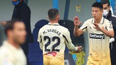 Wu Lei sustituye a Vargas en el Espanyol
