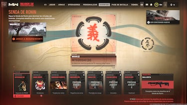 CoD Warzone 2.0 Temporada 2, evento Senda de Ronin: todas las recompensas y cómo completar los desafíos