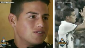 James se emociona al recordar c&oacute;mo explic&oacute; a su hija que dejaba el Real Madrid. Imagen: El Chiringuito