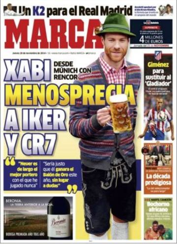 Portadas de la prensa deportiva