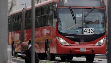 A metrobus unit in the streets of Mexico City, which coincides with the commemoration of World Car Free Day, an ephemeris that aims to promote ecological awareness among citizens worldwide, contributing to the care of people's health and the environment. (Photo by Gerardo Vieyra/NurPhoto via Getty Images)