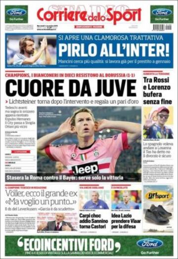 Portadas de la prensa mundial