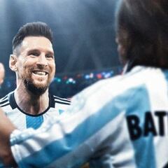 Batistuta se rinde a Messi