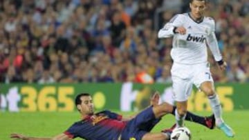 Cristiano, en El Clásico.